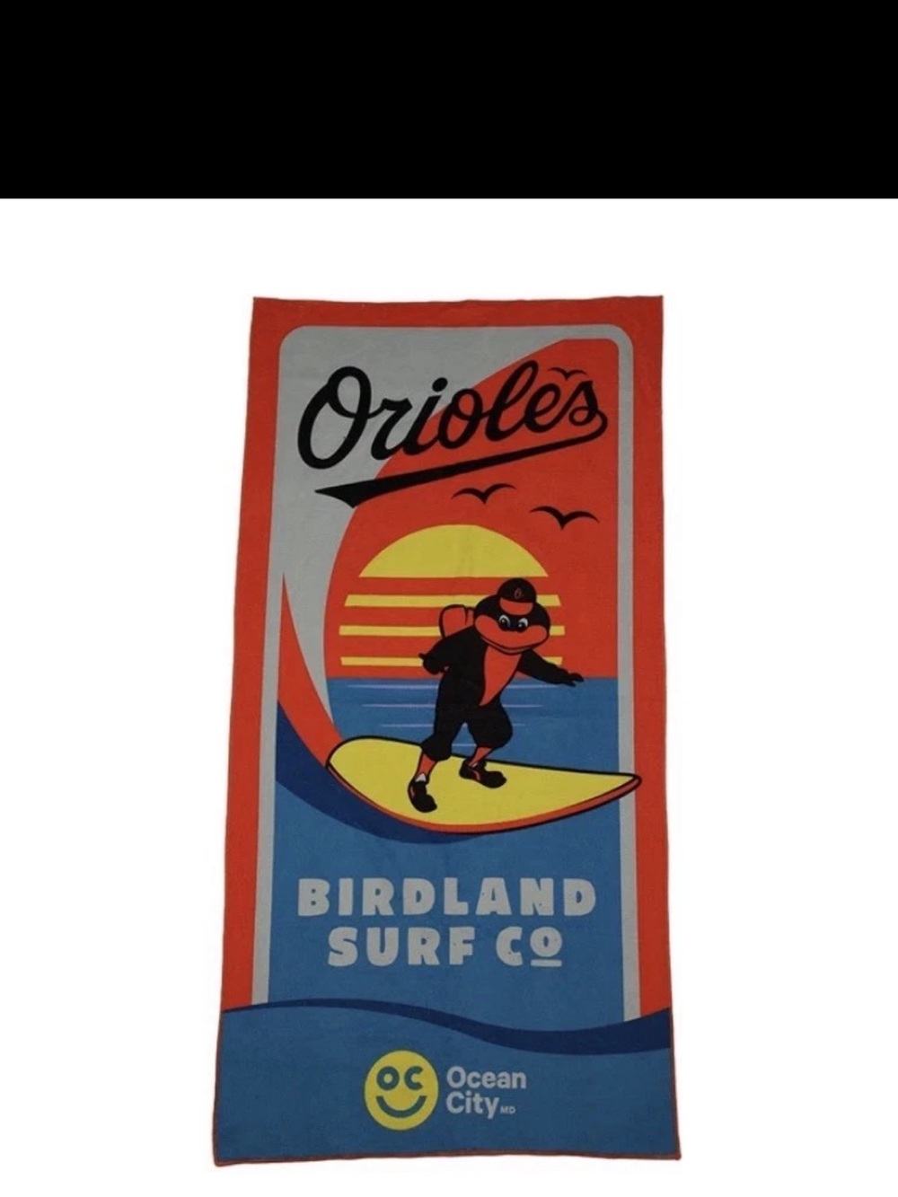MLB Orioles Surf Towel - Orange, Blue, Yellow